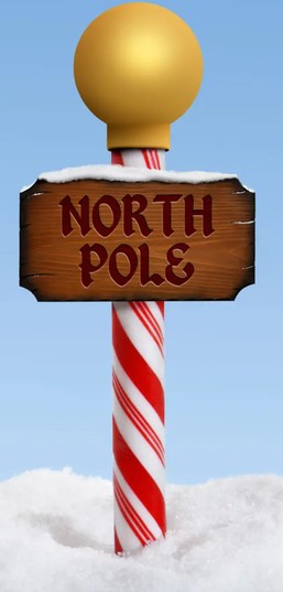 The North Pole sign